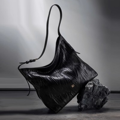 Flower handbag original design tote bag niche soft bag